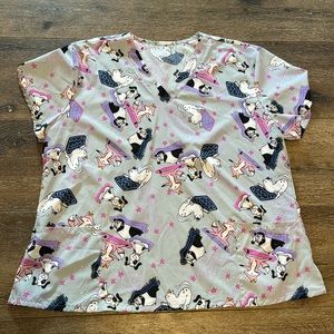 Zinnia‎ scrub top 2X